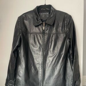 Leather zipper Jacket